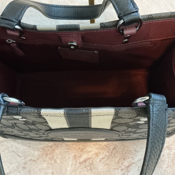 COACH Black Monogram 3 Way Bag. - Picture 4 of 4